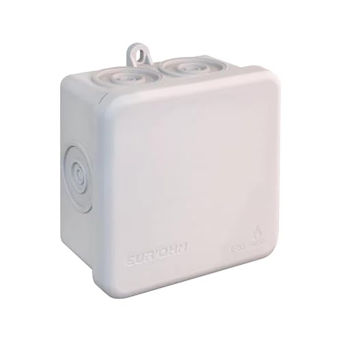 EUR'OHM Boite de dérivation étanche éco IP55-960° - SUM'OHM 80x80x45-7 entrées - Câble gaine et connectique