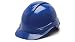 Pyramex Ridgeline Vented Cap Style 4 Pt Ratchet Suspension Hard Hat, Blue