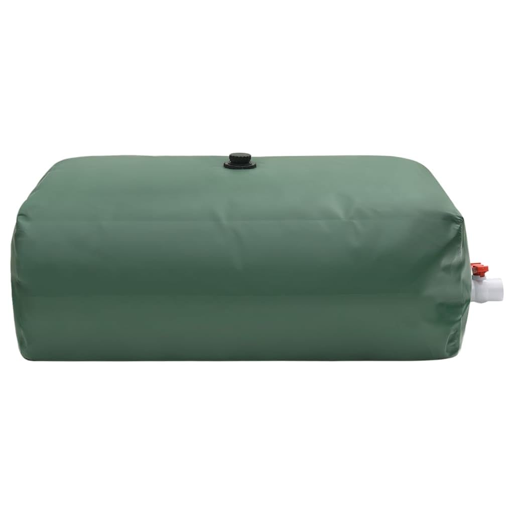 Faltbarer Wassertank 670 L - Regenwassertonne PVC Wasserbehälter mit Wasserhahn für Garten Camping Bewässerung 150x90x50 cm Grün