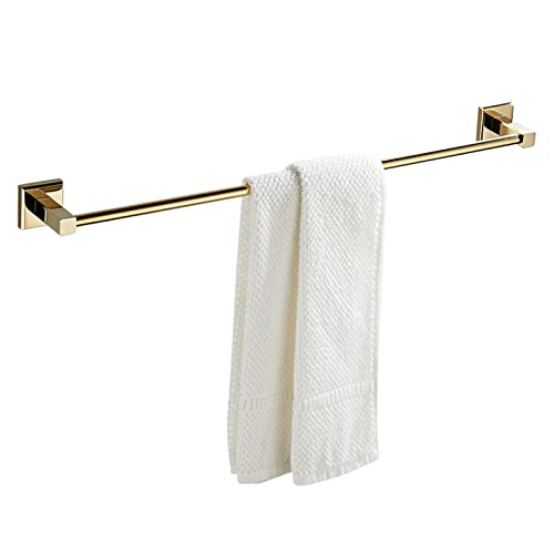 Barre Porte-Serviettes sans perçage en cuivre or pour salle de bain