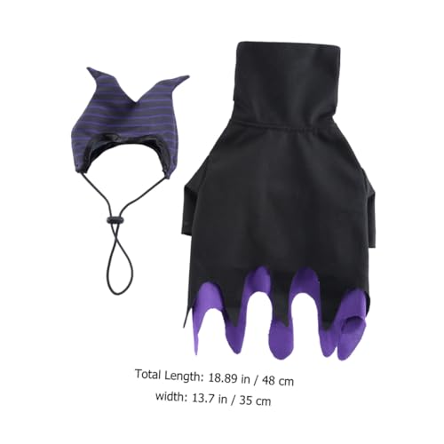 Disfraz para perro Bruja Halloween en talla L miniatura 4