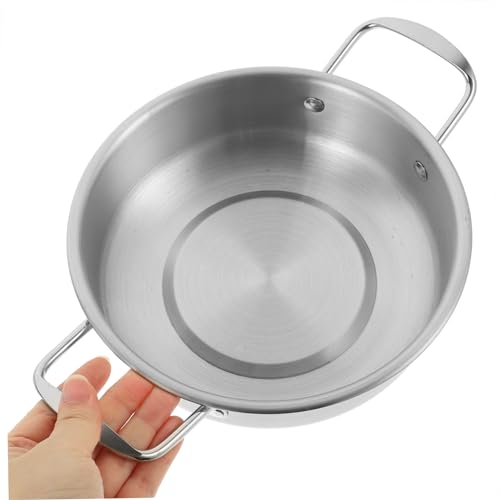 Olla caliente y sartén wok de acero inoxidable versátil miniatura 7