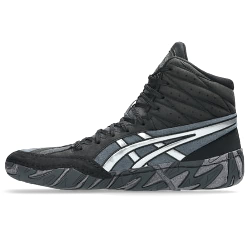 ASICS ASICS Men's Aggressor 6 Wrestling Shoes, 11, Black/Pure Silver