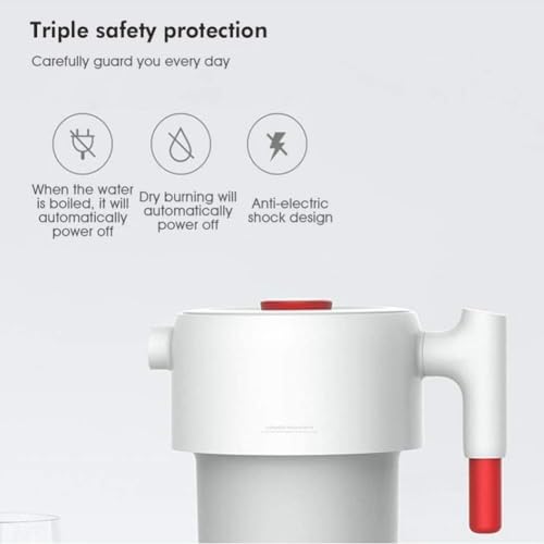 Mini Tetera Eléctrica Plegable 600ml con Control Táctil miniatura 4