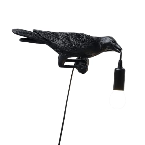 OVANUS Crow Wall Lamp Gothic Raven Light Dimmable E12 Bulb Dark Academia - image 1