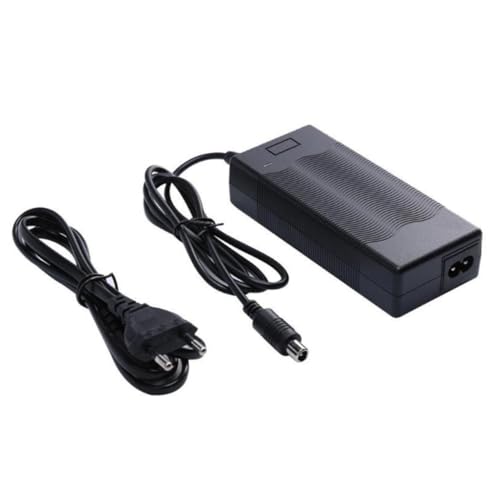 VILLCASE Cargador De Batería para Patinete Eléctrico De 42 V Y 2 A Adaptador De Batería para Patinete Eléctrico Color Negro