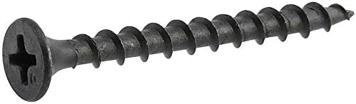 The Hillman Group 47663 TRV195850 Coarse Thread Drywall Screw, 6 x 1-5/8", Black, 221 Pieces