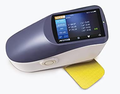 Paint Spectrophotometer 45°/0 Color Spectrophotometer Grating Spectrophotometer for Plastic Plastic with USB Bluetooth 4.0 Capacitive Touch Screen Data Memory Standard 1000 Sample 30000