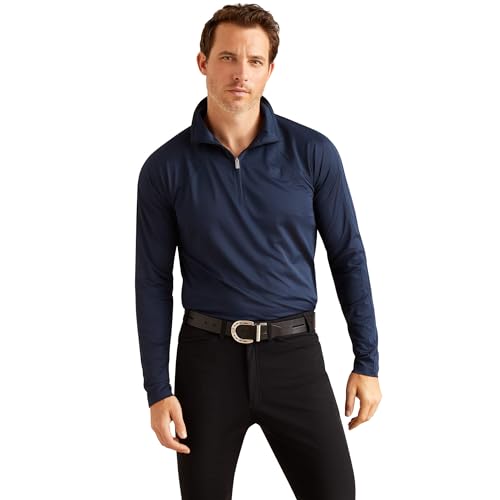 Maillot ARIAT Sunstopper 3.0 zippé 1/4 noir vêtement de corps léger et polyvalent pour homme