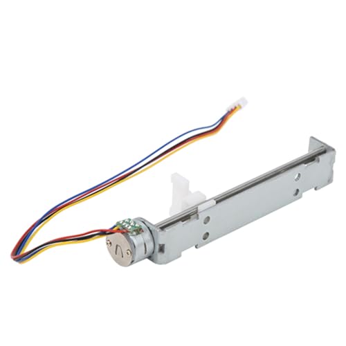 XHTLLO 2 Phase 4 Wire Linear Stepper Motor Screw Slide Table, 4 9V Drive Voltage 18° Step Angle, DIY Small Slider Project Measurement Equipment