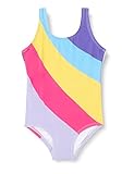 name it Girl's NMFZIMMI Swimsuit Badeanzug, Pink Yarrow, 110/116