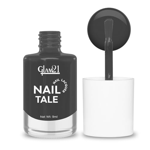 Image of Glam21 Nail Tale Nail Polish | Glossy Gel Finish | Rich Pigmentation | Chip Free | Quick Drying Formula | Long Lasting Nail Polish for Women | 9ml | Shade-20