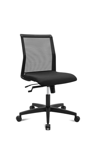 Living Chairs Basic 10 - Sedia da ufficio con tecnologia Air+, ergonomica ed economica, meccanismo a bilanciere, schienale in rete, regolabile in altezza, Made in Germany, ottimo rapporto