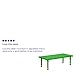 Flash Furniture 24''W x 48''L Rectangular Green Plastic Height Adjustable Activity Table