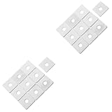 Ciieeo 2sets 10pcs Heavy Duty Square Washers for Enhanced Load Support Automotive Industrial and Household Applications Plate Fasteners 10pcs*2