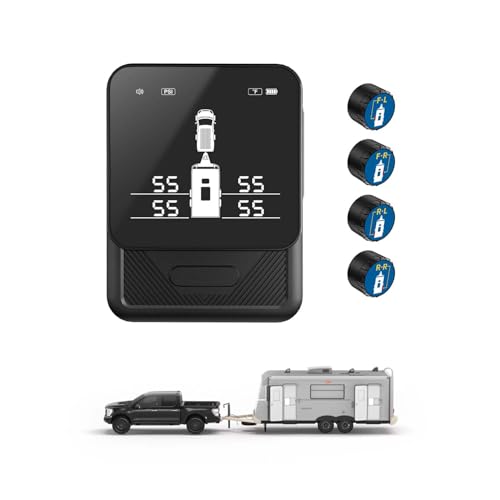 RV Tire Pressure Monitoring System with 4 Sensors