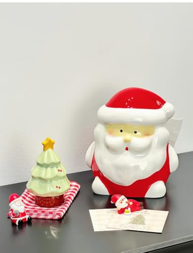 Decoración navideña de mesa y caja de pañuelos de Papá Noel para regalo de hogar 6