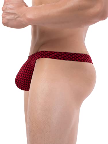 iKingsky Men's Lift Up Pouch Thong Sexy Enhanced Support T-back Underwear Supportive Front Panel Under Panties2