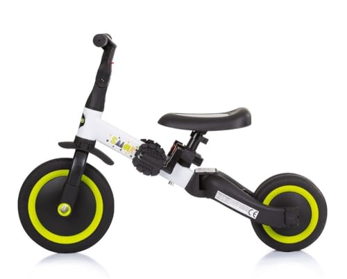 Chipolino Dreirad Smarty 2 in 1 Laufrad Gummireifen umbaubar Pedale verstellbar, Farbe:gelb weiß – Bild 6