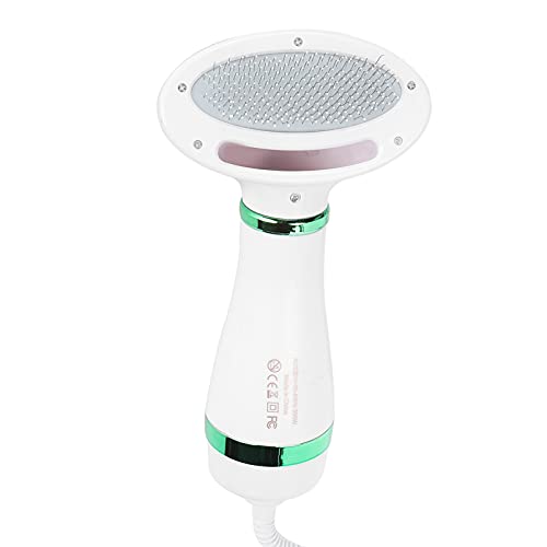 Secador De Pelo Para El Cuidado De Mascotas, Diseño 2 En 1, 2 Temperaturas Ajustables, Peine De Pelo Para Perros Y Mascotas Para Uso En El Hogar Y En El Salón(verde) Cover