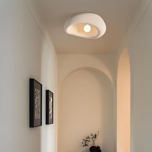 Lustre salon moderne et chic luminaire décoration intérieur crème E27 30cm
