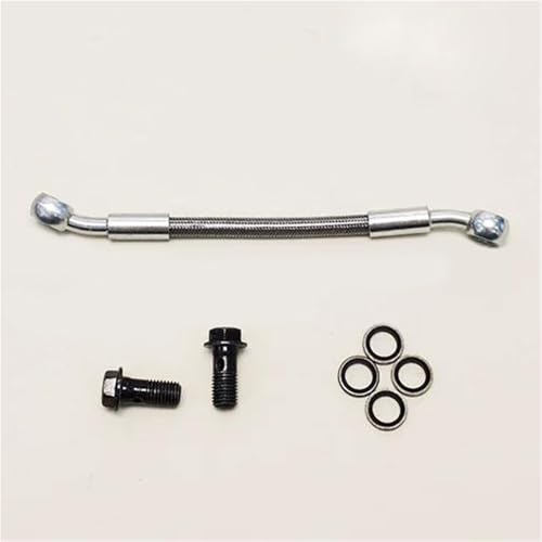 Flexible de frein tressé moto raccord banjo M8 élimine le levier mou