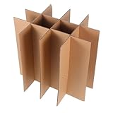 LIFKOME 5 Piezas Kit Divisores de Cartón para Caja de Envío Tabiques Reutilizables para Botellas de Vino Diseño y Resistente para Transporte Seguro