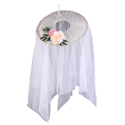 Xinsheinelry Retros Fashion Veils Headgear Elegant Bridal Headpiece Themed Party Veils Hat For Historical Reenactments And Costume