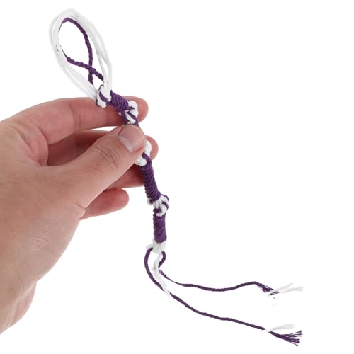 Tzitzits hebreos sin cierre para evitar daños en ropa, 8 borlas PRETYZOOM moradas para chal 5