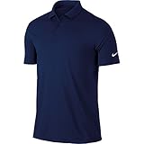 NIKE Men's Victory Solid Polo, College Navy/White, Large