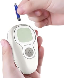 Bioland Blood Glucose Monitor Kit - Diabetes Testing with 50 Test Strips & Lancets，Dual Unit Conversion (mmol/L/mg/dL)，Fast & Accurate Results