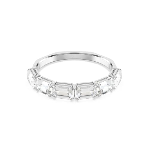 Swarovski Miellenia Bangle, Octagon Cut, Clear, Rhodium Finish