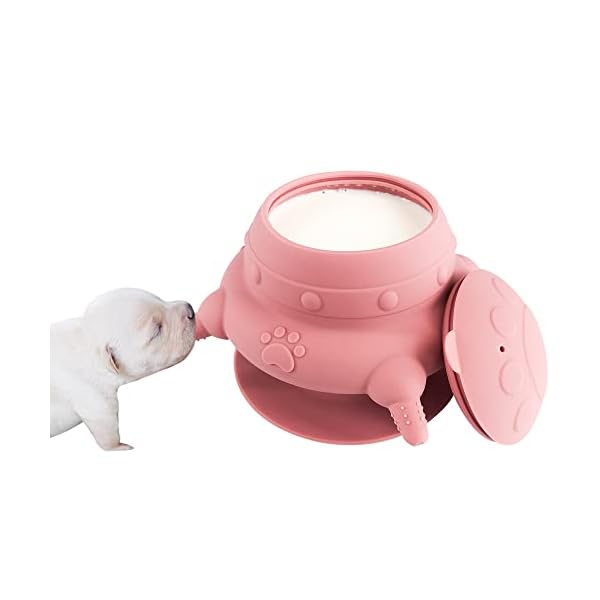 Puppy bottles for nursingpuppy milk feeders for multiple puppies nipplepuppy feeder milk bowl4 nipples silicone puppy nursing stationfeeder bowl for kittens puppiescapacity 240mlpink  urban country home decor