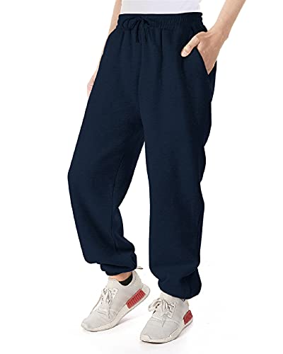 RITOSTA Pantalon Chandal Hombre Algodon Pantalones Chandal Hombres Pantalones Deportivos Hombre Pantalones Joggers Hombre Pantalon de Chándal Casual Invierno con Frenum,Bolsillos(Azul Marino,L) Cover