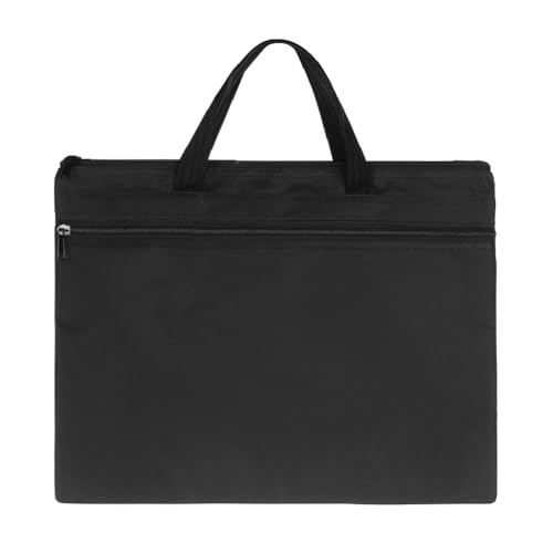 LONTG A4 Sac à Documents Homme Femme Porte-Document Grande Capacité Serviette d'Affaire Commercial Sacoche de Business à Fermeture Eclair 2 Couches Sac à...