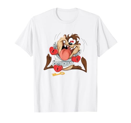 Looney Tunes Taz Love Locked Valentine's Day Maglietta