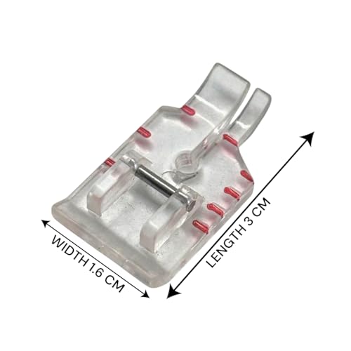 Image of ZENITH 1 /4 inch Quilting /Patchwork Sewing Presser Foot Clear Transparent Snap on Type for Automatic Electric Low Shank Sewing Machines Transparent (1 /4 inch Quilting /Patchwork Sewing Presser Foot)