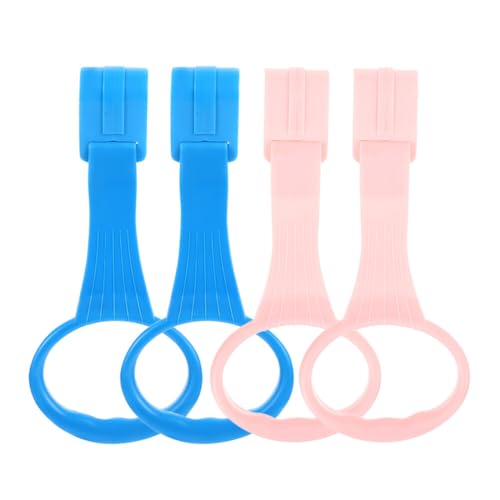 Toddmomy Baby Pull up Rings, Baby Playpen Pull up Rings Baby Standing Walker Crib Ring Walking Exercises Assistant Tools Cot Hanging Rings 2 Pairs