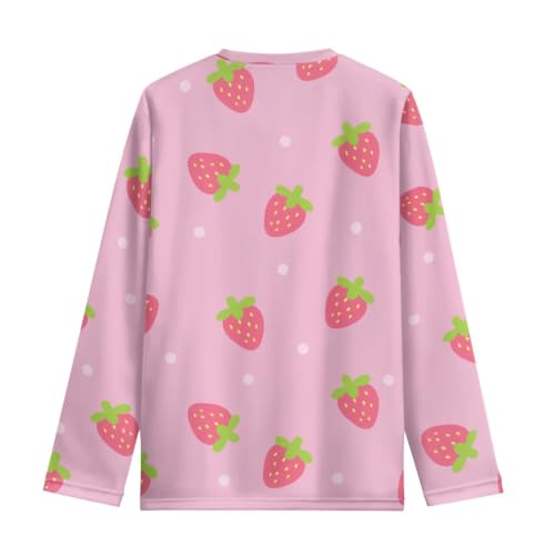 Image of WELLFLYHOM Long Sleeve T-Shirt for Boys Girls 3-16 Years Old Tee Tops Crewneck Pullover Shirts Fall Outfits