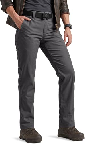 CQR Womens Flex Stretch Tactical Work Pants Water Resistant Ripstop Pants for Security Court Law Enforcement Officers Sub Rosa Charcoal 16