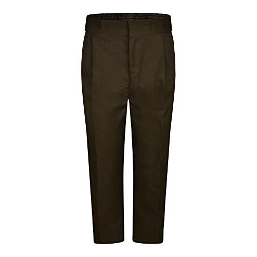 Pantalones marrones para niños TERBR5 con etiqueta roja de cinco tallas