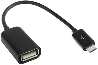 Micro USB 2.0 OTG Cable On The Go Adapter Male Micro USB to Female USB for Samsung S7 S6 Edge S4 S3, LG G4, DJI Spark Mavic Remote Controller, Android Windows Smartphone Tablets 6 Inch (Black)