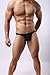 BRAVE PERSON Men's Sexy Thong Underwear Low Rise Bikini T-Back G-String (L, Black)