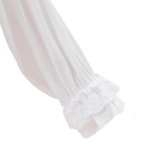 Girls White Nightgown Bertha Collar Dress4