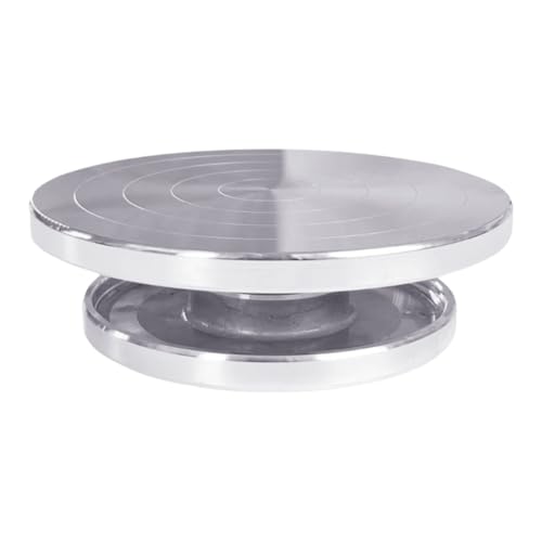 Feqsky 4.7'' and 7.9'' Double Sided Pottery Wheel Turntable for Ceramic Clay Sculpture Platform Aluminum Alloy Rotating Tools