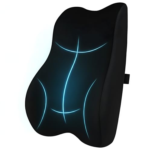 GREENSHEEP Car Seat Back Support Cushion with Adjustable Belt Mem...