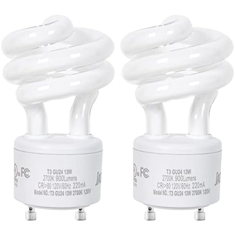 JACKYLED UL-Listed GU24 CFL Light Bulbs Cover