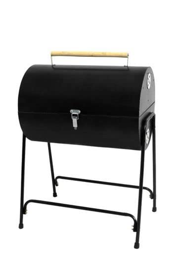 HotChef BIG BARREL Barbeque | Ultimate Outdoor Grilling Experience with Ample Cooking Space (Black color).