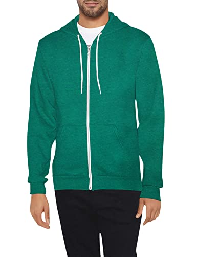 American Apparel Unisex Flex Fleece Zip Hoodie, Ultra Blue, X-Small