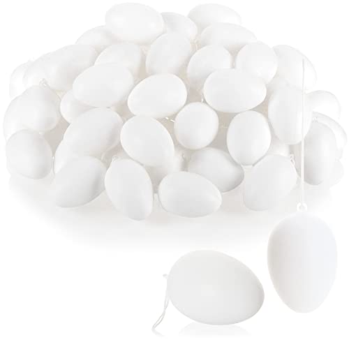 COM-FOUR® 60x Uova di Pasqua in plastica...